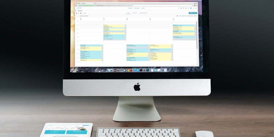Terminkalender Care01|Computer mit Care01 Oberfläche
